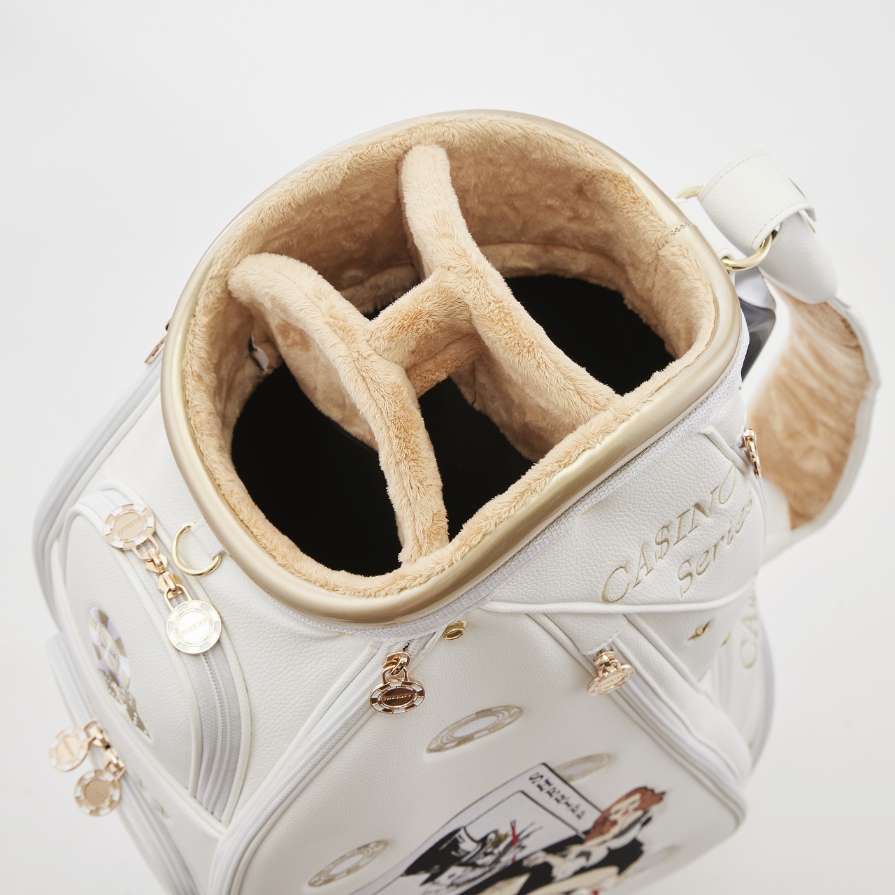 SCA-009CB.WHITE（合成皮革） – キャディバッグ・ゴルフバッグ | キャディバッグをお探しなら、シェリフ公式サイトで
